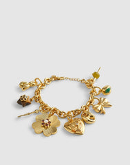 Mariner Link Charm ANTIQUE GOLD