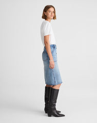 Alexa Chung for Madewell Shelley Denim Skirt in Leegate Wash LEEGATE WASH