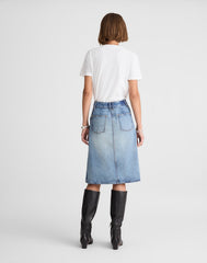 Alexa Chung for Madewell Shelley Denim Skirt in Leegate Wash LEEGATE WASH
