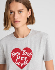 Alexa Chung for Madewell Tourist Tee AC NEW YORK IS MY LOVER GREY
