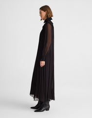 Alexa Chung for Madewell Joan Overlay Dress JET BLACK