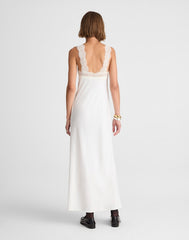 Alexa Chung for Madewell Courtney Satin Slip Dress IVORY