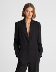 Alexa Chung for Madewell Tux Jumpsuit JET BLACK