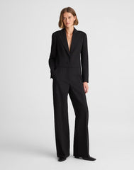 Alexa Chung for Madewell Tux Jumpsuit JET BLACK