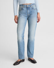 Alexa Chung for Madewell Franny Straight Jean in Oakwick Wash OAKWICK WASH