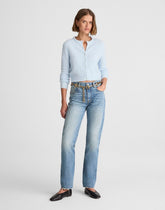 Alexa Chung for Madewell Franny Straight Jean in Oakwick Wash OAKWICK WASH