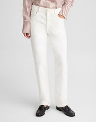 Alexa Chung for Madewell Slim Boyfriend Jean in Tile White TILE WHITE