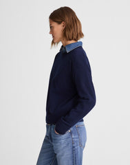 Crewneck Sweater in Cashmere DARK COSMOS
