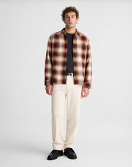 Button-Up Shirt in Midweight Flannel OMBRE PLAID