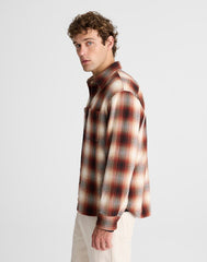 Button-Up Shirt in Midweight Flannel OMBRE PLAID