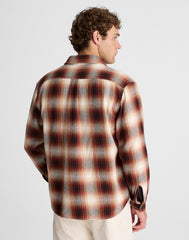 Button-Up Shirt in Midweight Flannel OMBRE PLAID