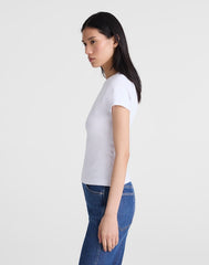 The '90s Crewneck Tee in Compact Cotton WHITE