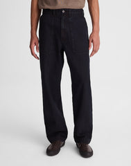 Fatigue Pants in Indigo Herringbone ROBERSON WASH