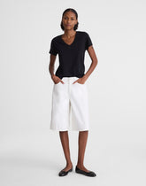 The V-Waist Bermuda Short TILE WHITE