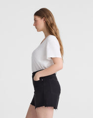 The Curvy Perfect Vintage Mid-Length Jean Short CATALANI WASH