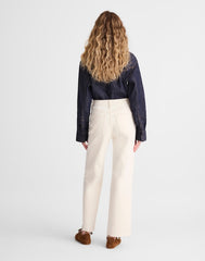 The Short Perfect Vintage Wide-Leg Crop Jean in Vintage Canvas VINTAGE CANVAS