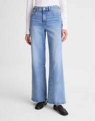 The Wide-Leg Jean in Super Stretch Denim COASTAL BLUE WASH