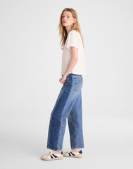 Pieced Barrel-Leg Jeans LINDEN WASH