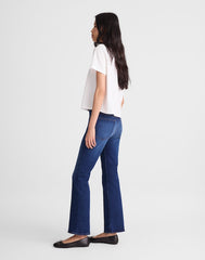 The Flare Crop Jean in Super Stretch Denim OSGOODE WASH