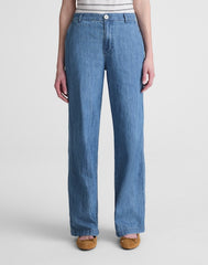 The Zoe Relaxed Straight Denim Pant ULLMAN WASH