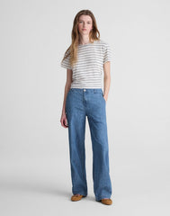 The Zoe Relaxed Straight Denim Pant ULLMAN WASH