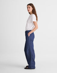 The Zoe Relaxed Straight Denim Pant LIGHT RINSE