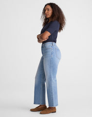 The Curvy Perfect Vintage Wide-Leg Crop Jean RAEBROOK WASH