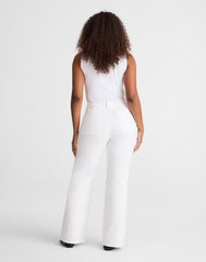 The Curvy Emmy Wide-Leg Jean in Super Stretch Denim TILE WHITE