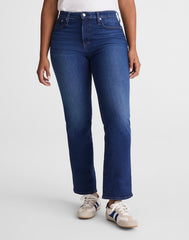 The Curvy Flare Crop Jean in Super Stretch Denim OSGOODE WASH