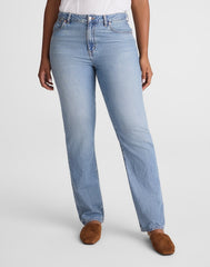 The Curvy Dean Easy Straight Jean in Airy Denim FADED HORIZON WASH