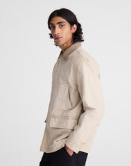 Field Jacket in Cotton Canvas SUNFADED SAGE