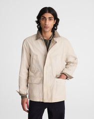 Field Jacket in Cotton Canvas SUNFADED SAGE
