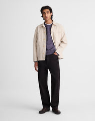 Chore Jacket in Reverse Sateen STONE