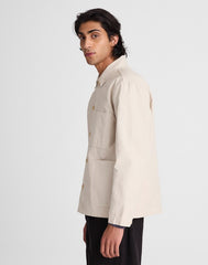 Chore Jacket in Reverse Sateen STONE