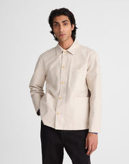 Chore Jacket in Reverse Sateen STONE
