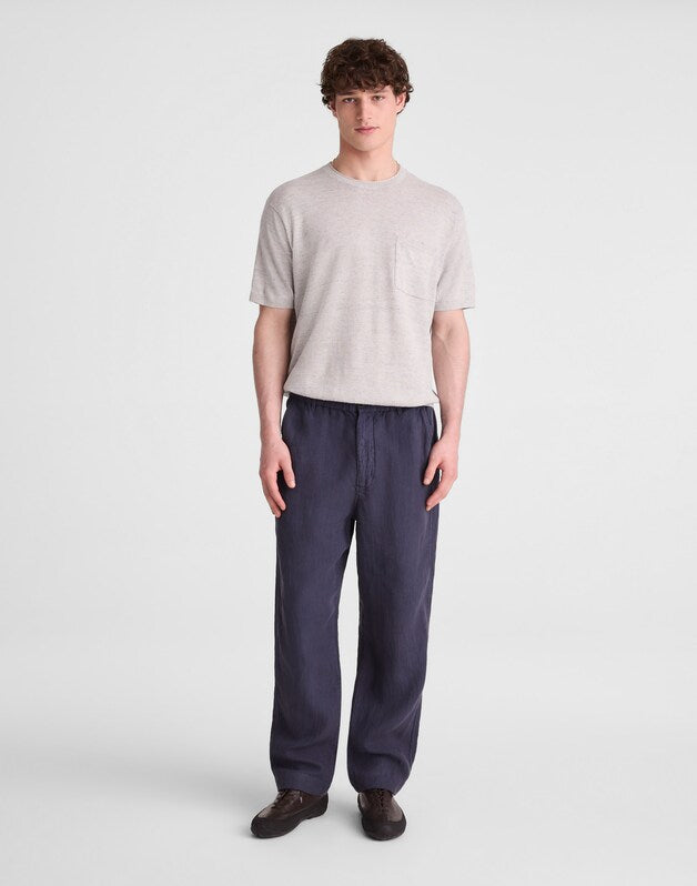 Pull-On Pant in Linen INK