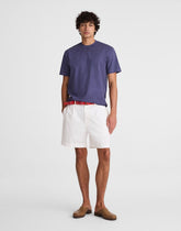 Pleated Chino Shorts in Uniform Twill SOFT WHITE