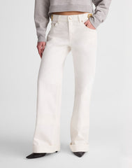 Madewell x Benjamin Talley Smith The Coolidge Low-Rise Wide-Leg Jean in Chalk Wash CHALK WASH