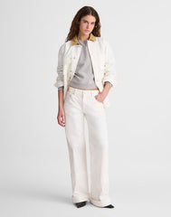 Madewell x Benjamin Talley Smith The Coolidge Low-Rise Wide-Leg Jean in Chalk Wash CHALK WASH