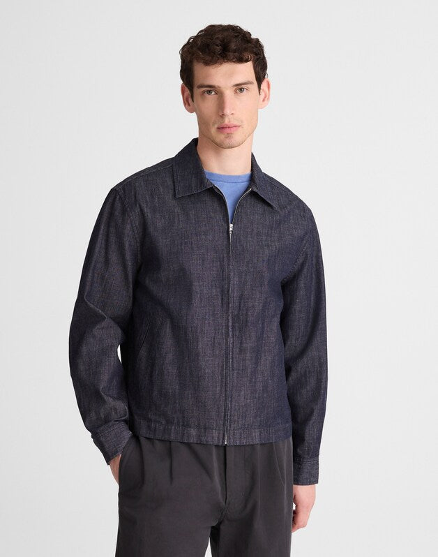 Zip-Front Jacket in Denim INDIGO