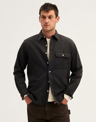 Single-Pocket Shirt in SoftFade Denim DRAUGHTON WASH
