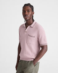 Tipped Sweater Polo PALE THISTLE