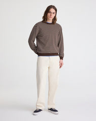 Crewneck Sweater in Everyday Cotton DARK MOCHA