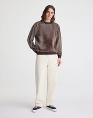 Crewneck Sweater in Everyday Cotton DARK MOCHA