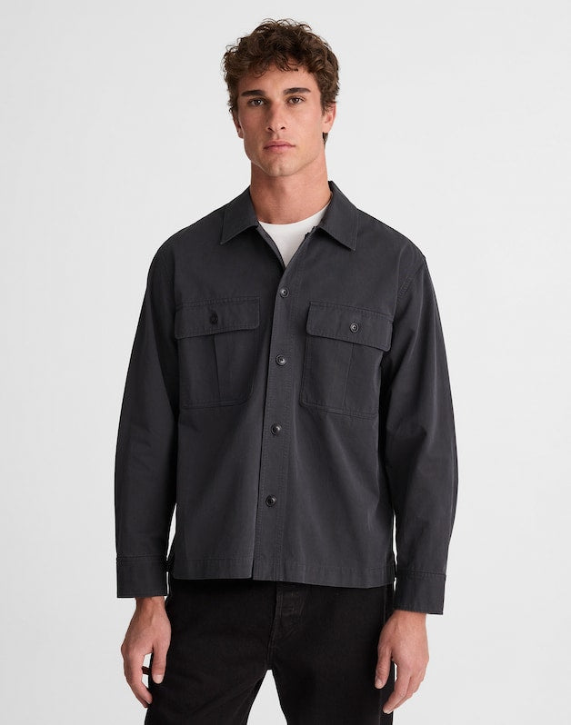 Overshirt in Uniform Twill PEPPER