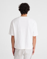 Boxy Pocket Tee in Weekend Slub SOFT WHITE