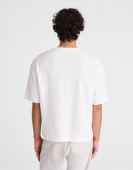 Boxy Pocket Tee in Weekend Slub SOFT WHITE