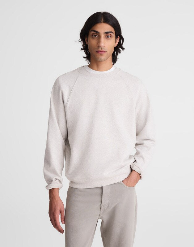 Crewneck Sweatshirt in Loopback Terry HEATHER GREY