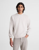 Crewneck Sweatshirt in Loopback Terry HEATHER GREY