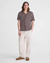 The Camp Shirt in Seaport Terry COFFEE BEAN